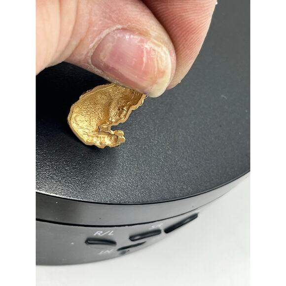 14k Yellow Gold Long Hair Domestic Cat Pet Animal Lover Whimsical Pendant - Picture 9 of 12